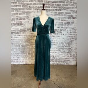 David’s Bridal velvet dress